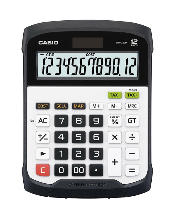 Casio WD-320MT Water & Dust Proof 12 Digit Calculator
